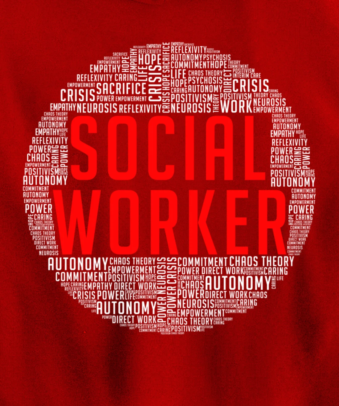 Proud Social Worker Heart Shape Public Servant Caseworker Pullover Hoodie