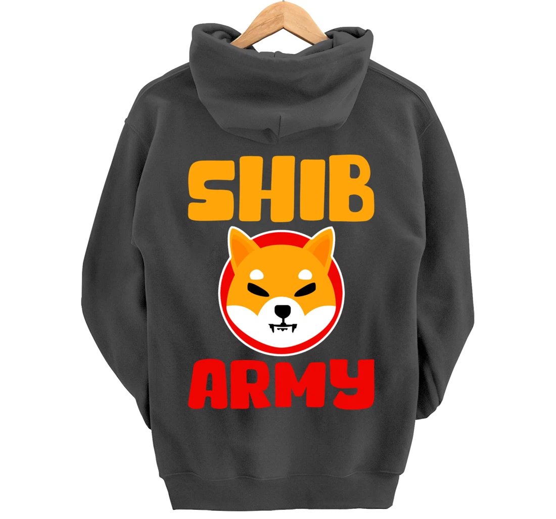 Shib Army to the moon cryptocurrency buy the dip $shib Pullover Hoodie
