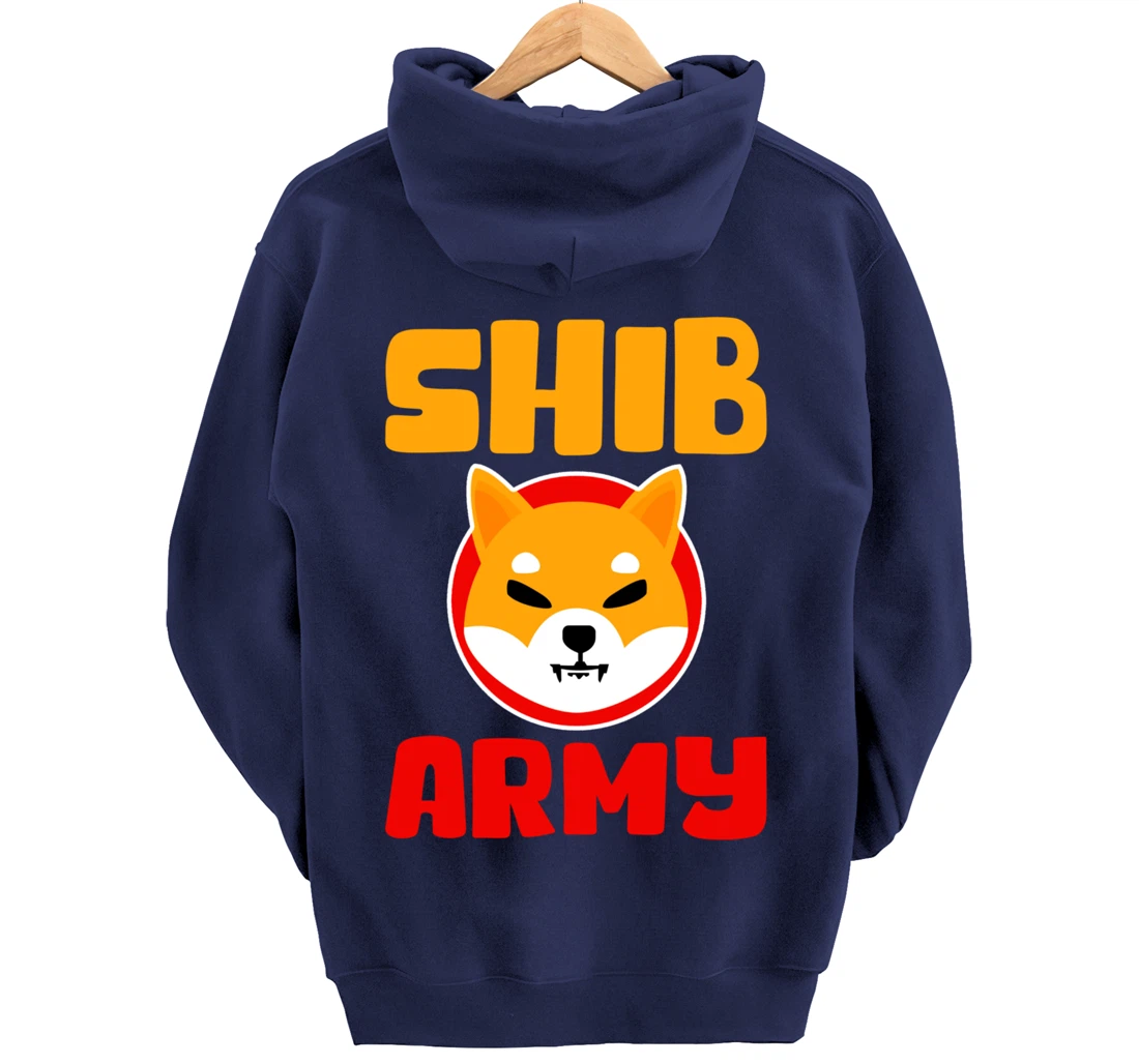 Shib Army to the moon cryptocurrency buy the dip $shib Pullover Hoodie