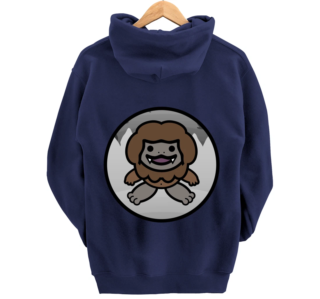 Baby Bigfoot Mythical Yeti Cute Cryptid Cute Sasquatch Pullover Hoodie