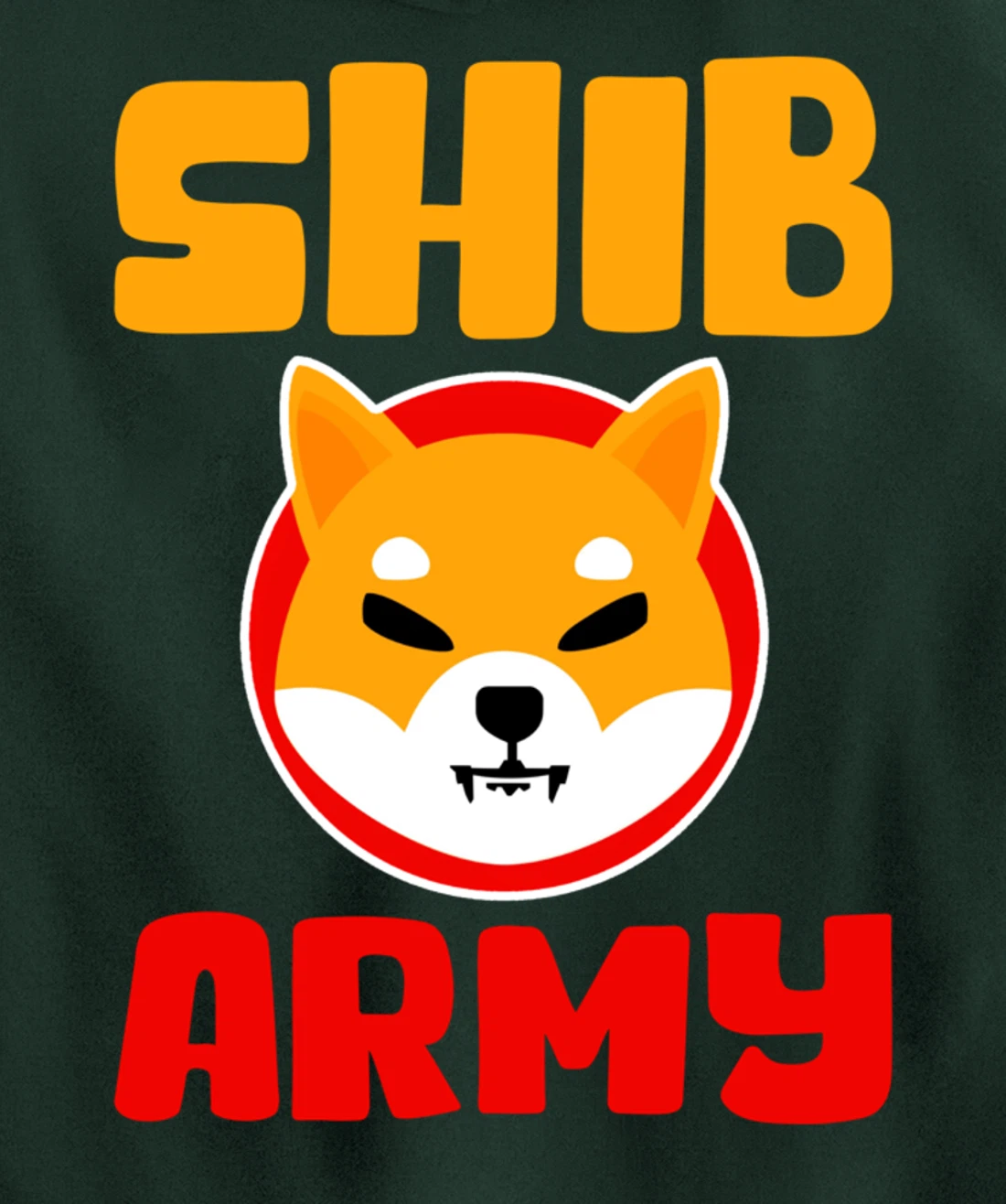 Shib Army to the moon cryptocurrency buy the dip $shib Pullover Hoodie