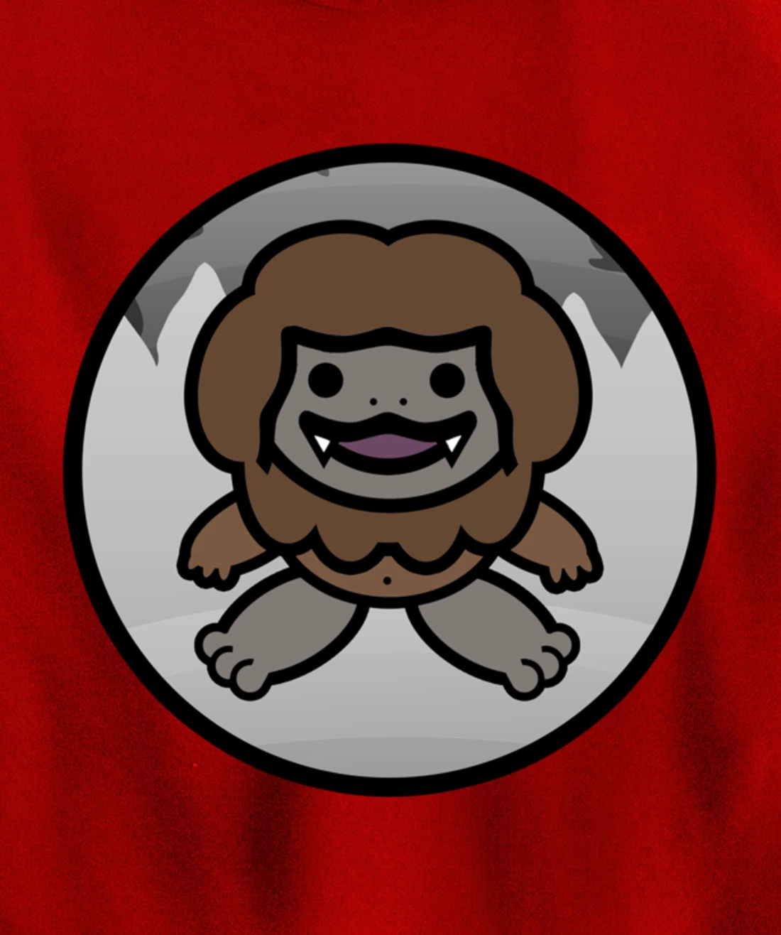 Baby Bigfoot Mythical Yeti Cute Cryptid Cute Sasquatch Pullover Hoodie