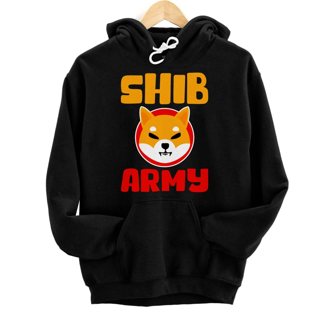 Shib Army to the moon cryptocurrency buy the dip $shib Pullover Hoodie