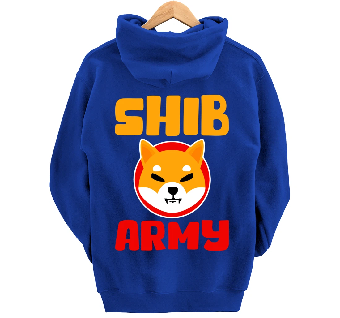 Shib Army to the moon cryptocurrency buy the dip $shib Pullover Hoodie