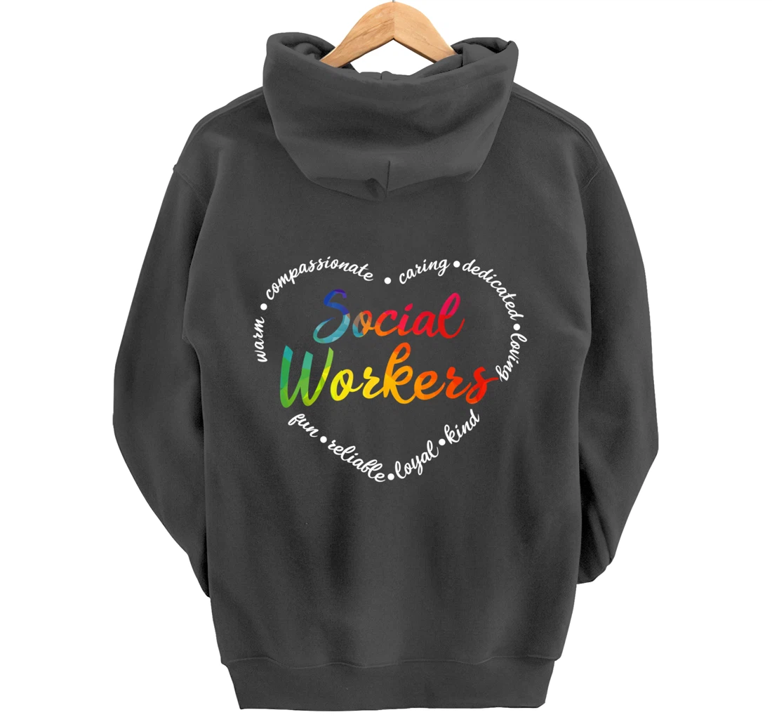 Social Worker Social Work Caseworker Public Servant Themed Pullover Hoodie