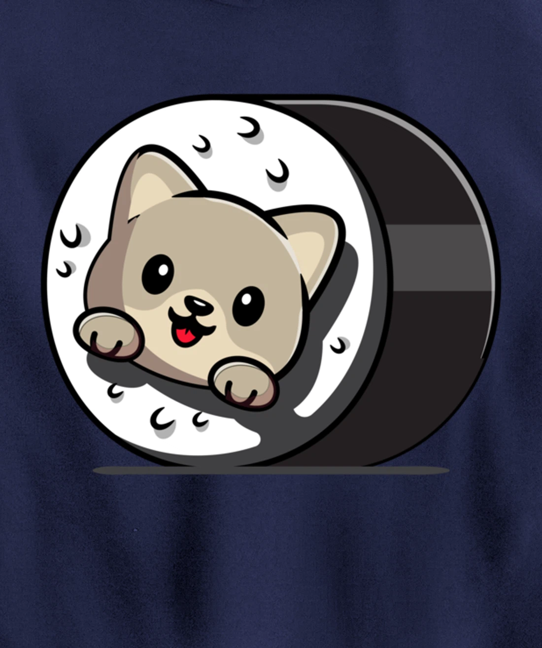 Funny Cat Sushi Kitty Japanese Dish Raw Seafood Food Lover Pullover Hoodie