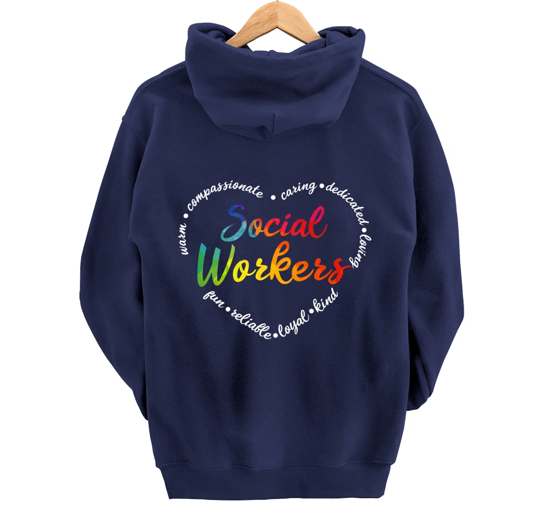 Social Worker Social Work Caseworker Public Servant Themed Pullover Hoodie