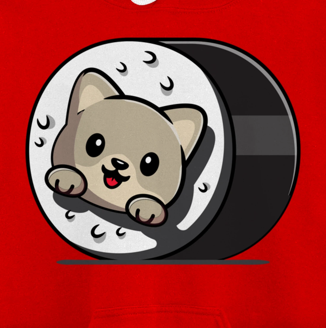 Funny Cat Sushi Kitty Japanese Dish Raw Seafood Food Lover Pullover Hoodie