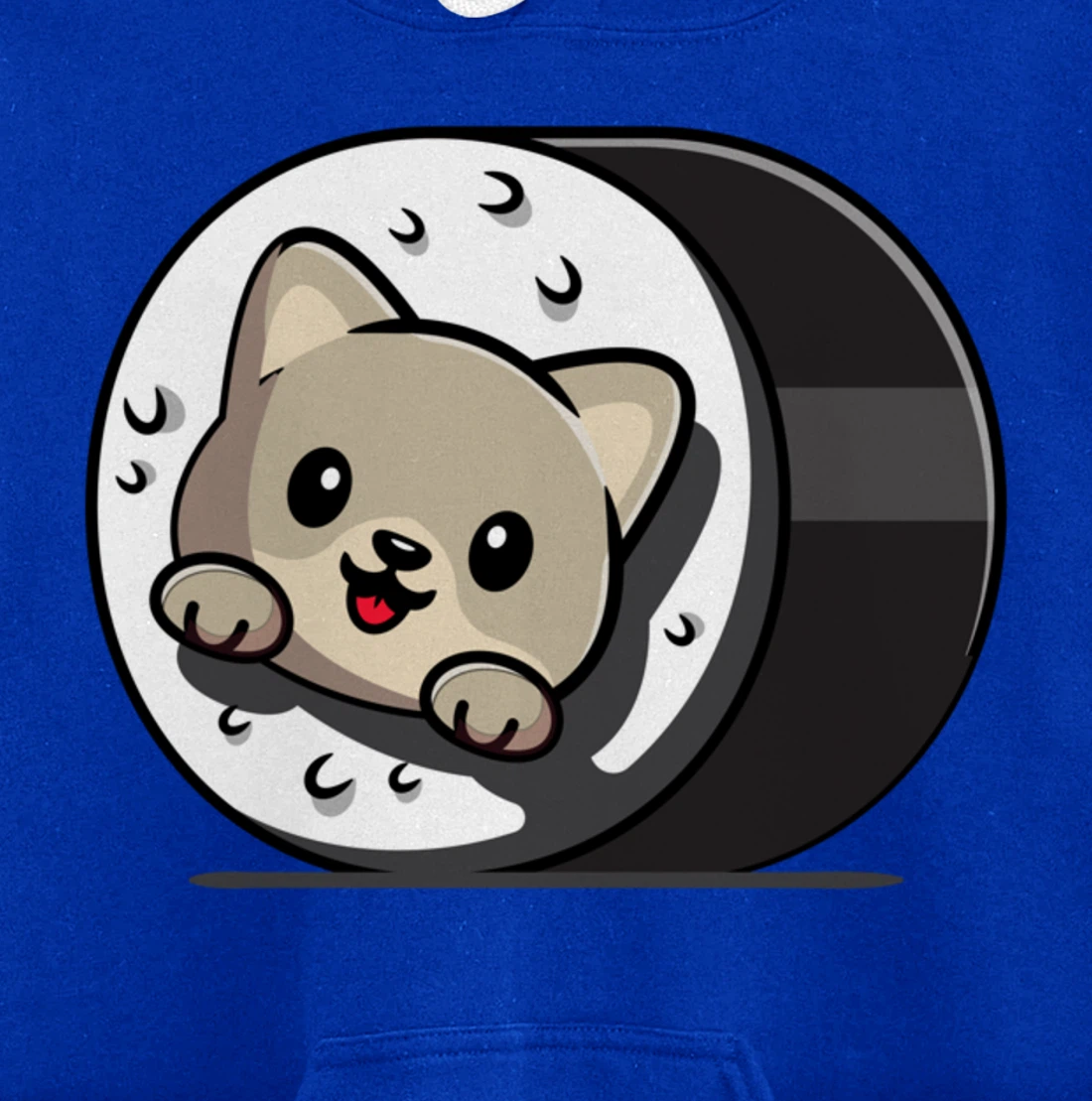 Funny Cat Sushi Kitty Japanese Dish Raw Seafood Food Lover Pullover Hoodie