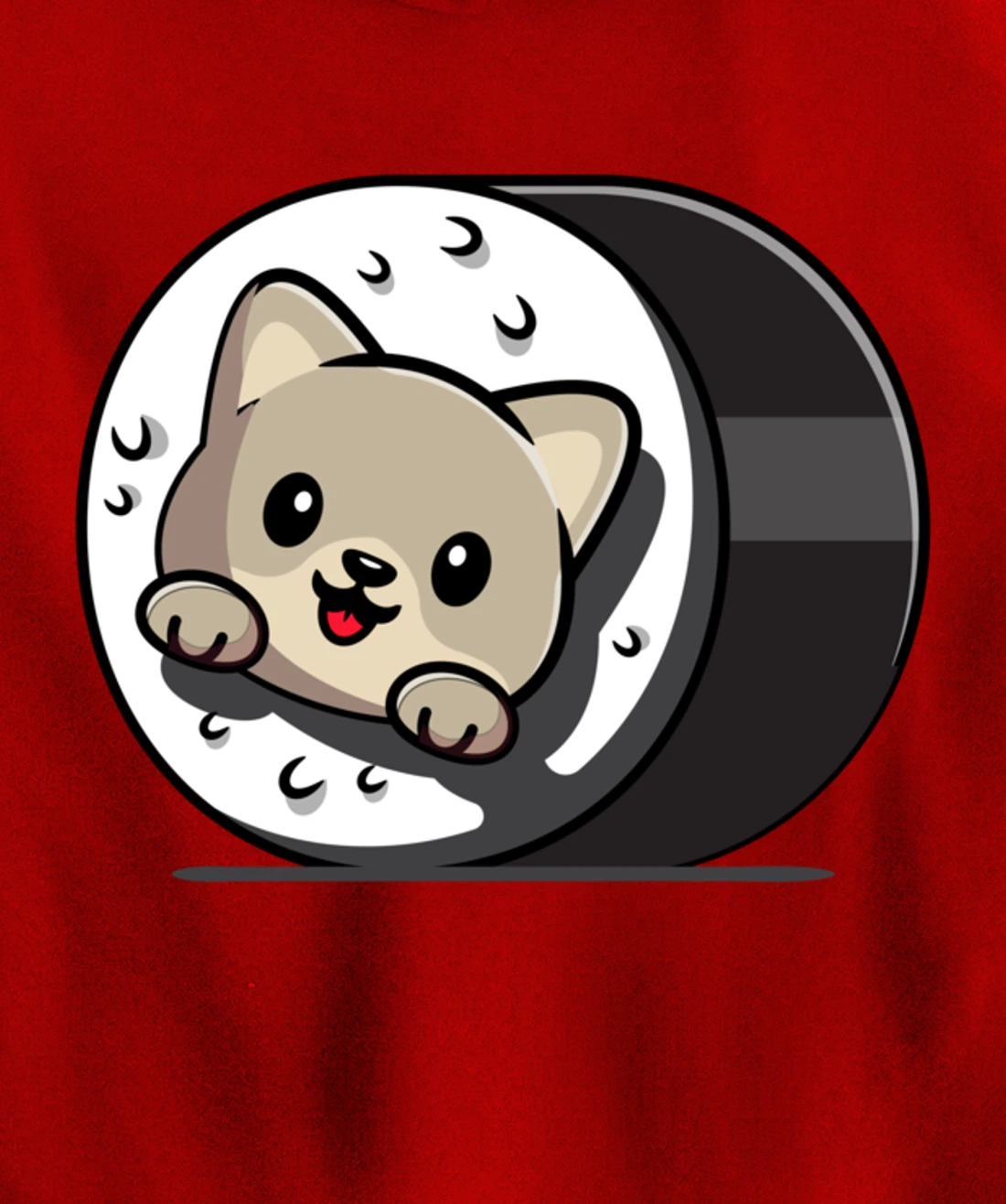 Funny Cat Sushi Kitty Japanese Dish Raw Seafood Food Lover Pullover Hoodie