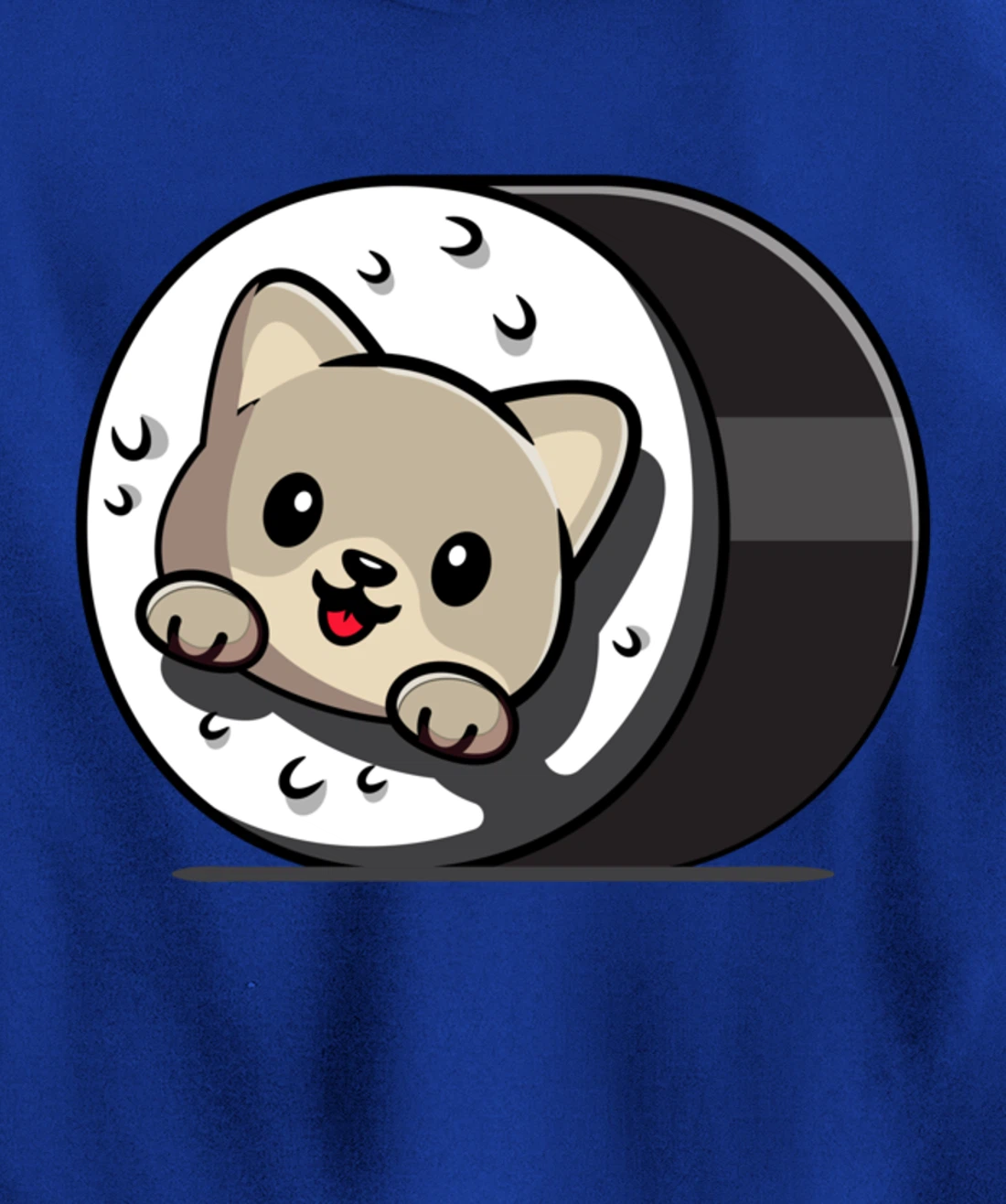 Funny Cat Sushi Kitty Japanese Dish Raw Seafood Food Lover Pullover Hoodie