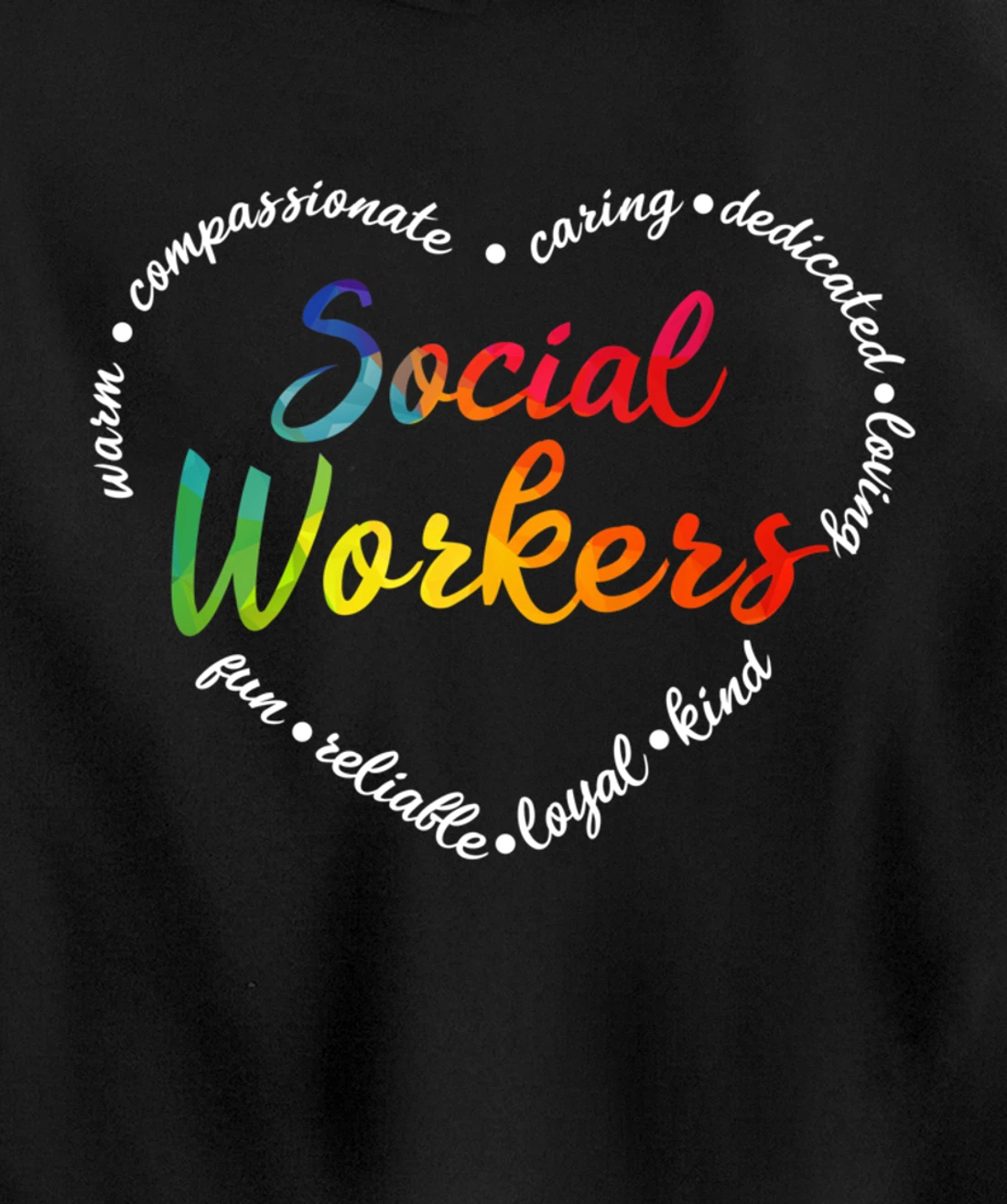 Social Worker Social Work Caseworker Public Servant Themed Pullover Hoodie