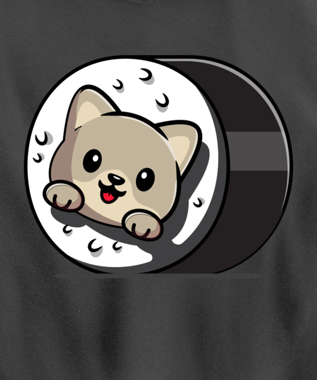 Funny Cat Sushi Kitty Japanese Dish Raw Seafood Food Lover Pullover Hoodie