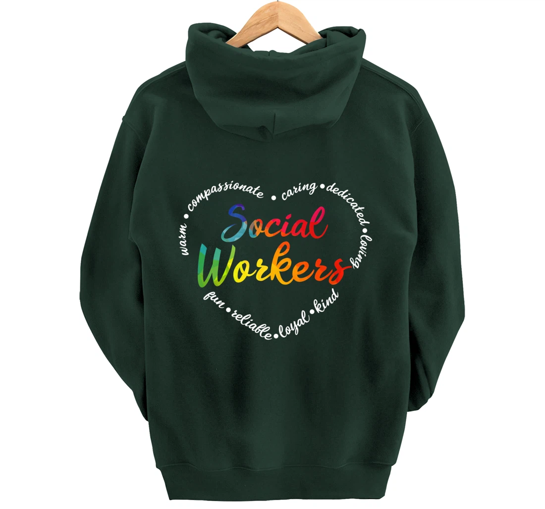 Social Worker Social Work Caseworker Public Servant Themed Pullover Hoodie