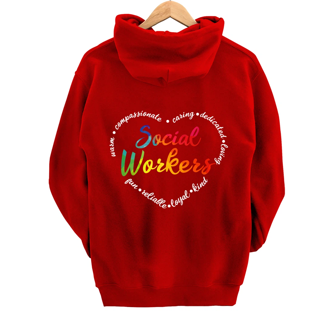 Social Worker Social Work Caseworker Public Servant Themed Pullover Hoodie