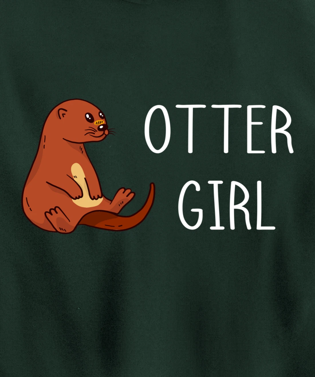 Aquatic Mammal Otter Girl Sea Otter Sealife Water Lover Pullover Hoodie