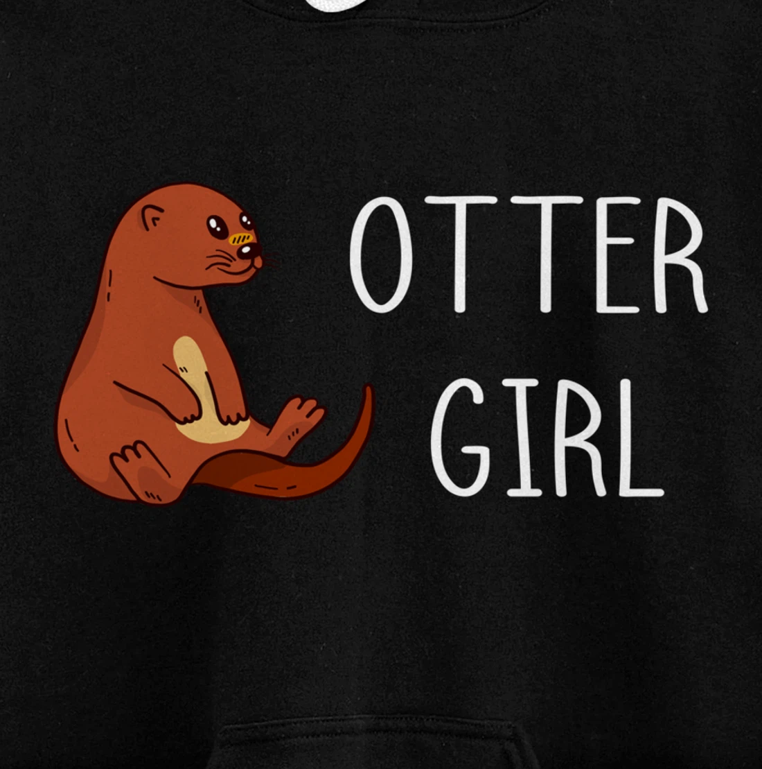 Aquatic Mammal Otter Girl Sea Otter Sealife Water Lover Pullover Hoodie