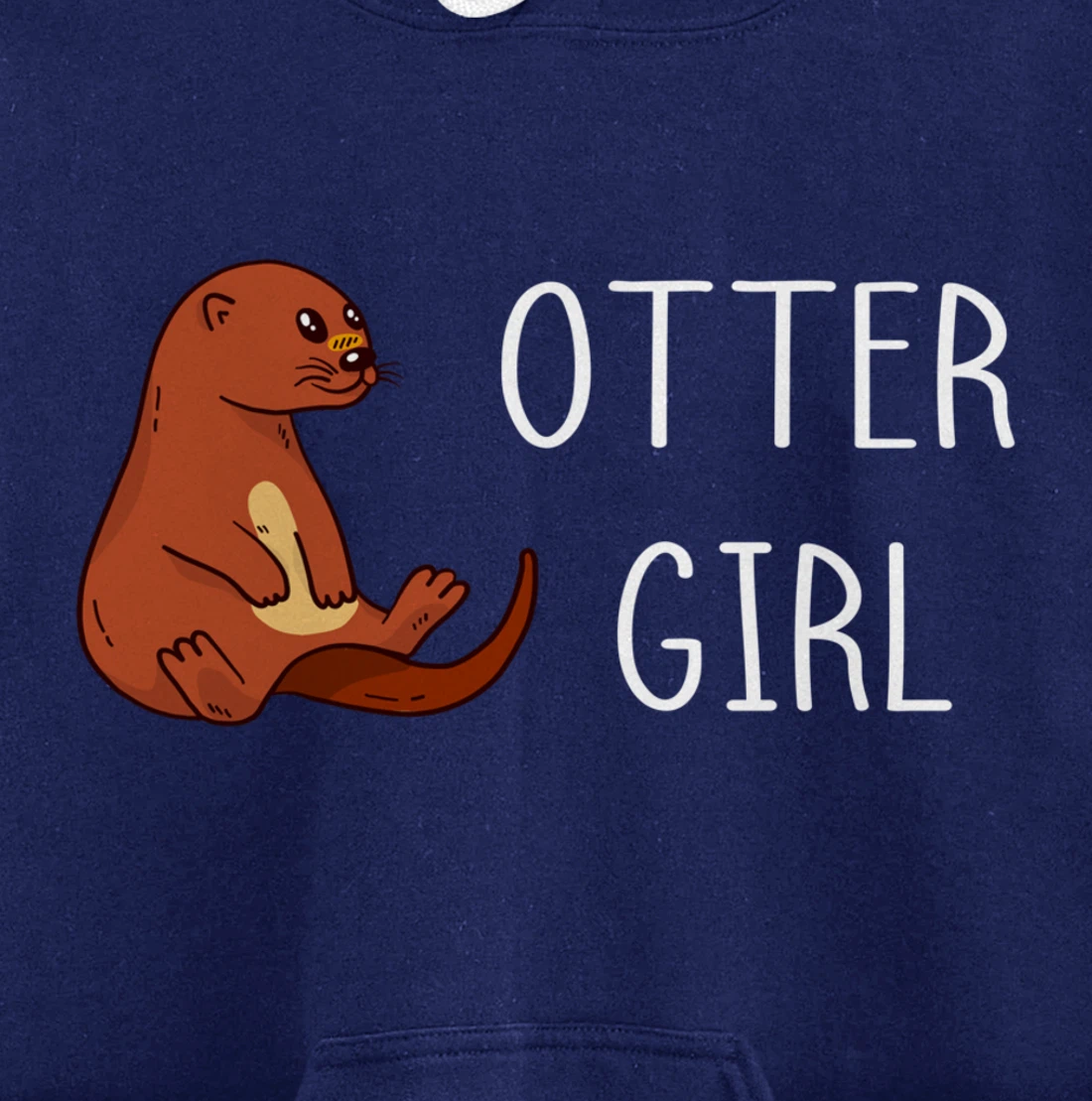 Aquatic Mammal Otter Girl Sea Otter Sealife Water Lover Pullover Hoodie