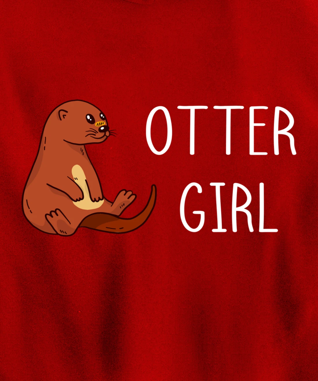Aquatic Mammal Otter Girl Sea Otter Sealife Water Lover Pullover Hoodie
