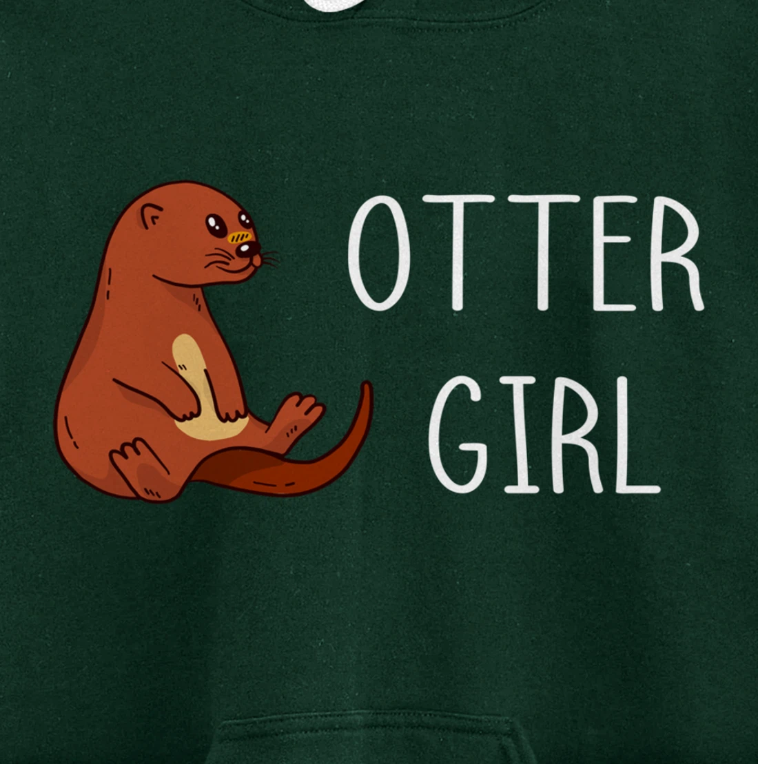 Aquatic Mammal Otter Girl Sea Otter Sealife Water Lover Pullover Hoodie