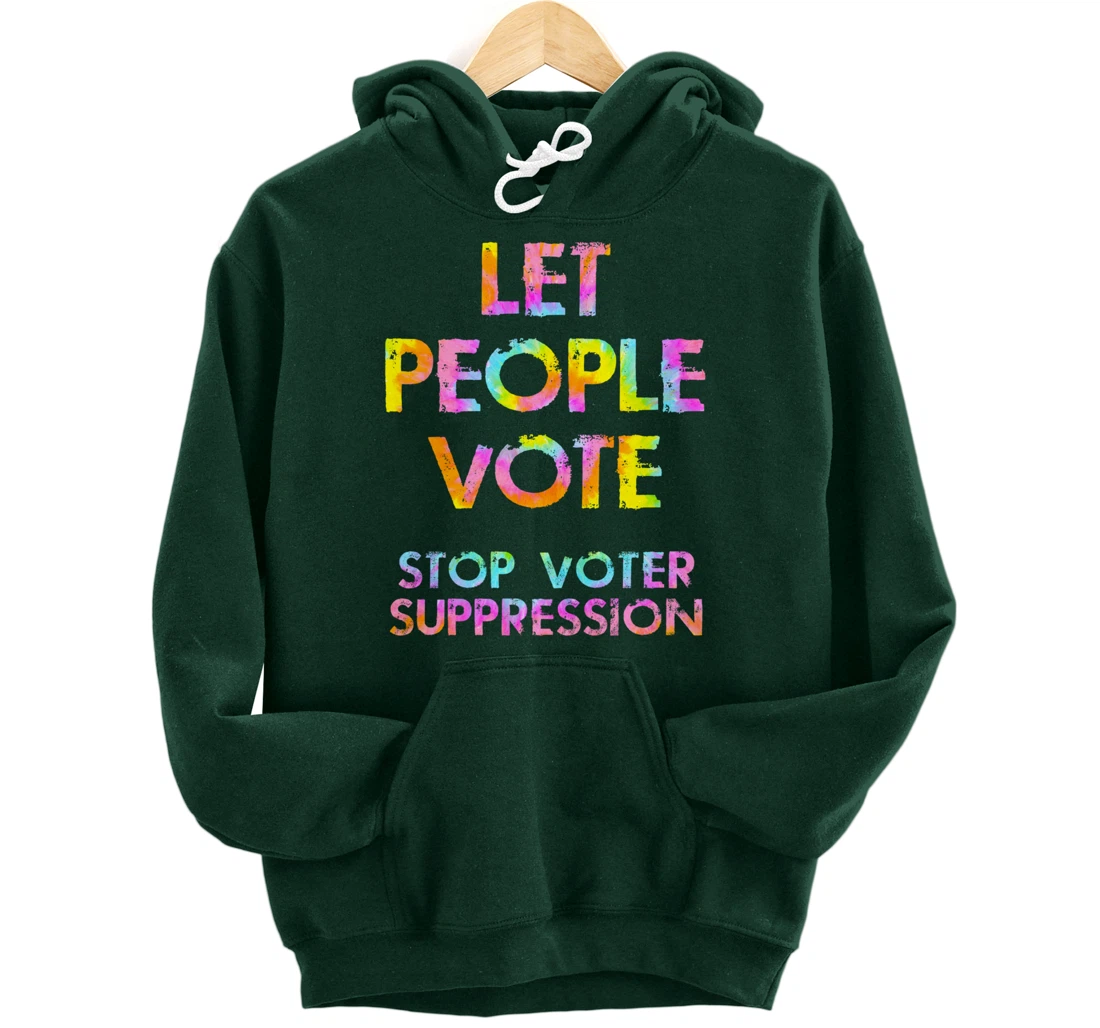 Stop, end voter suppression. Right to vote. Voting rights Pullover Hoodie