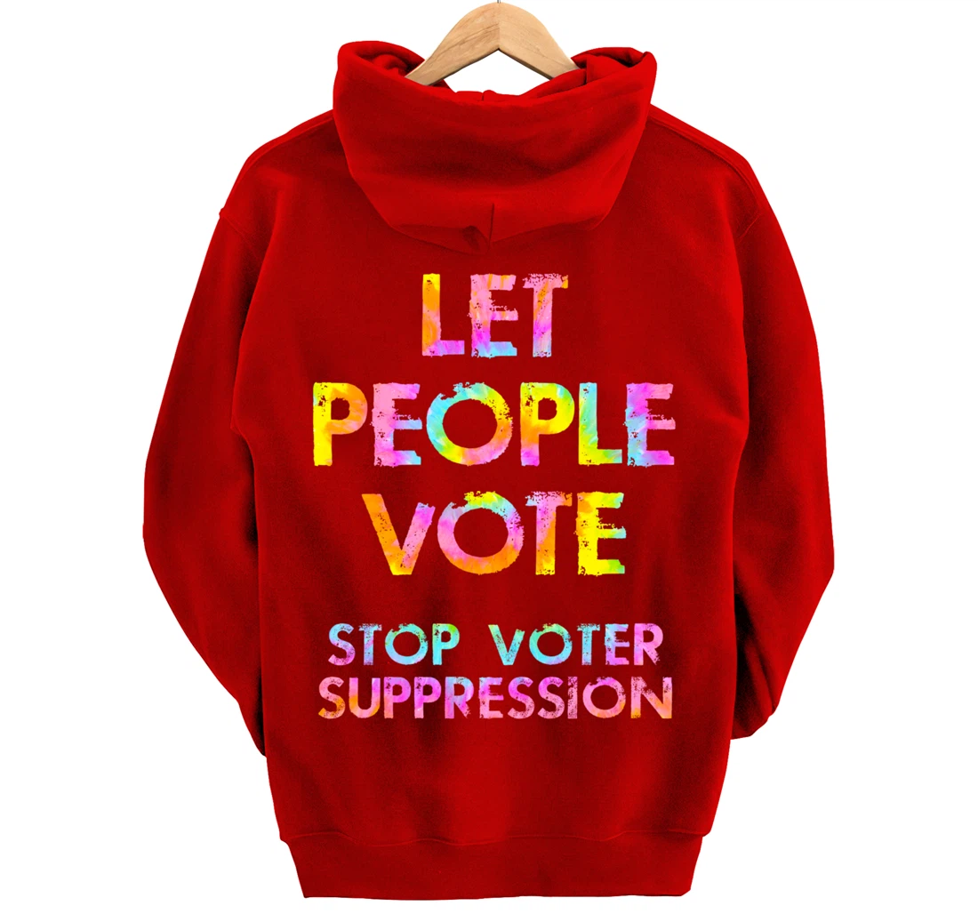 Stop, end voter suppression. Right to vote. Voting rights Pullover Hoodie