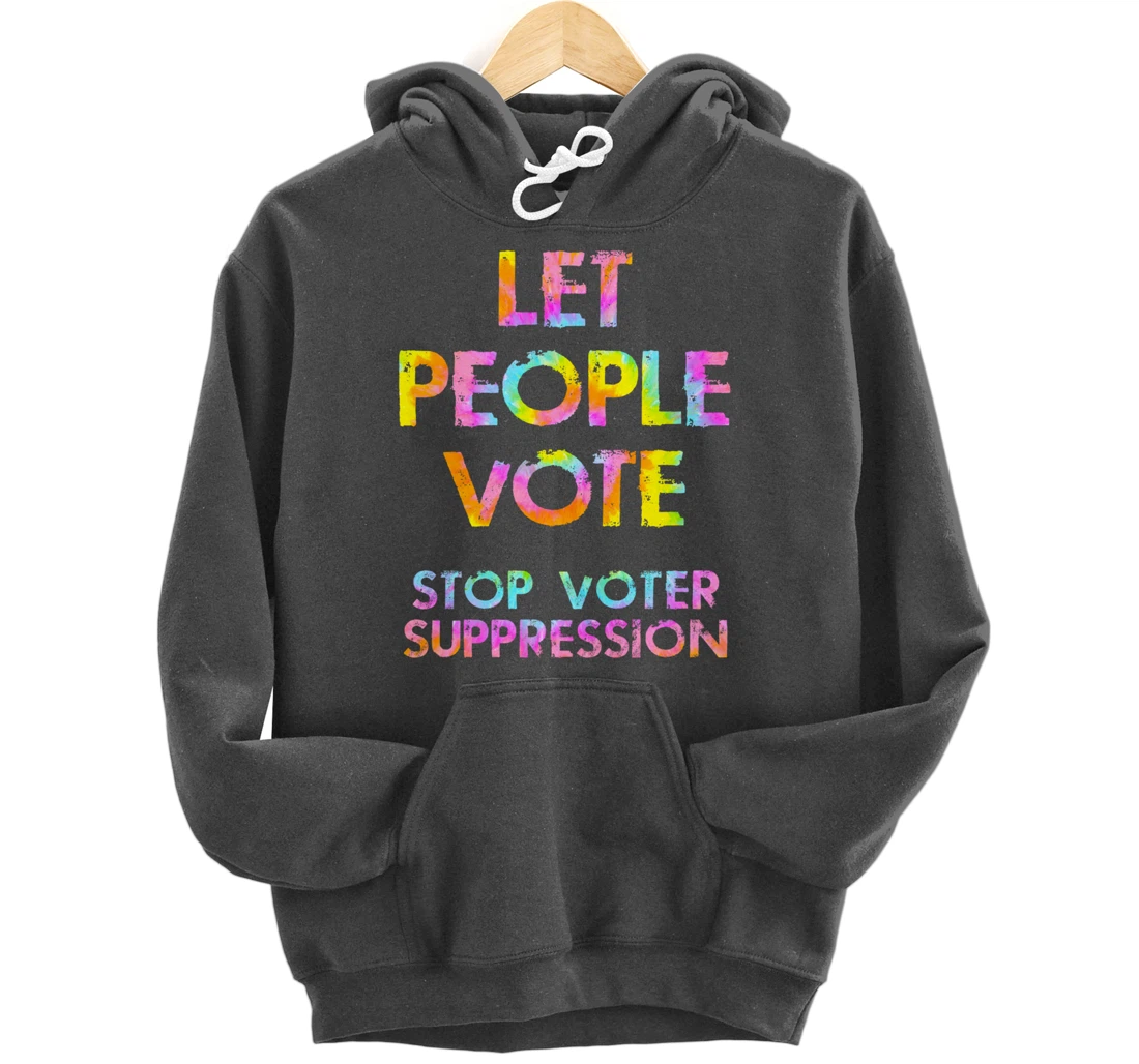 Stop, end voter suppression. Right to vote. Voting rights Pullover Hoodie