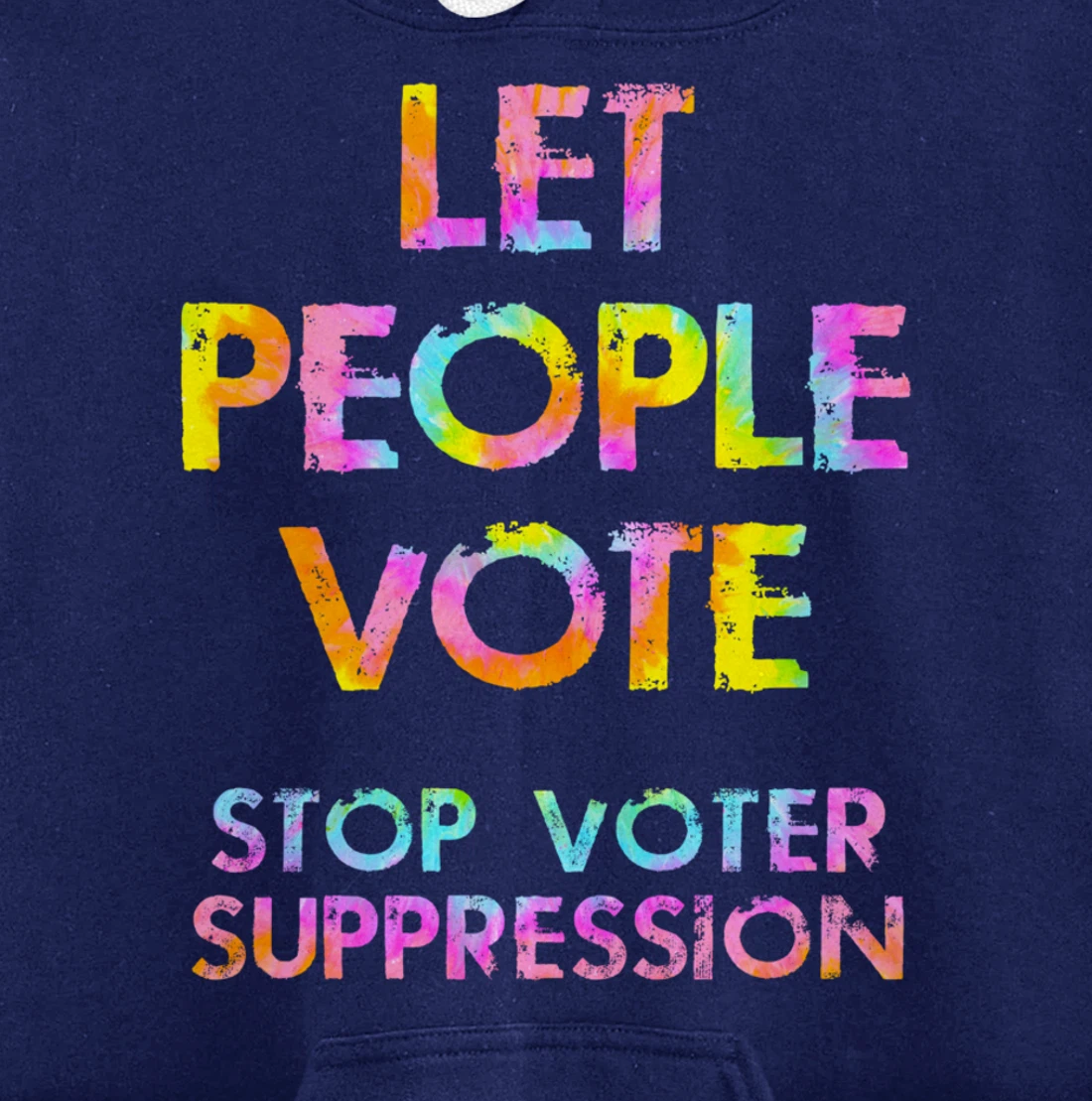 Stop, end voter suppression. Right to vote. Voting rights Pullover Hoodie