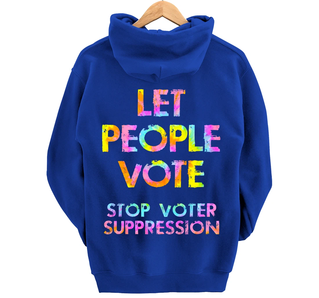 Stop, end voter suppression. Right to vote. Voting rights Pullover Hoodie