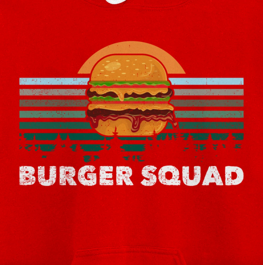 Cheeseburger Foodie Lover Team Hamburger Burger Squad Pullover Hoodie
