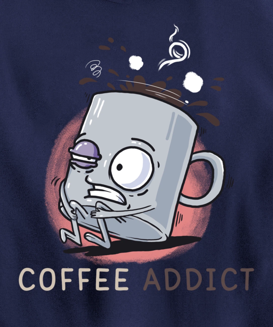 Coffee Addict Funny Coffee Lover Daily Dose Of Cafeiene Pullover Hoodie