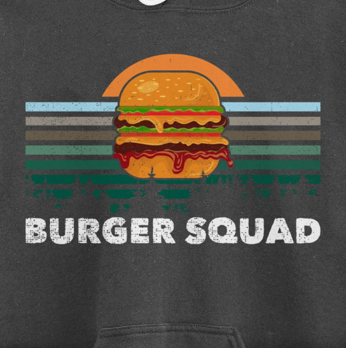 Cheeseburger Foodie Lover Team Hamburger Burger Squad Pullover Hoodie