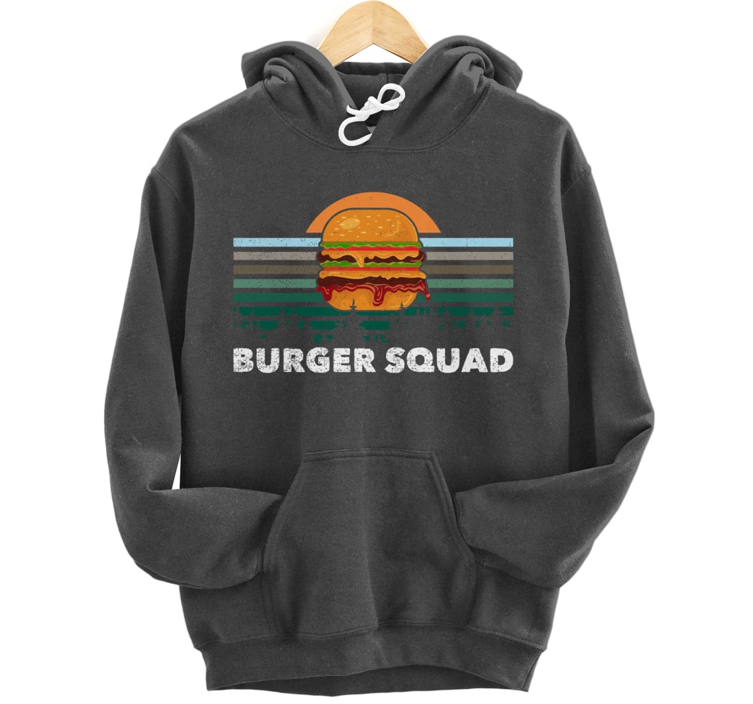 Cheeseburger Foodie Lover Team Hamburger Burger Squad Pullover Hoodie