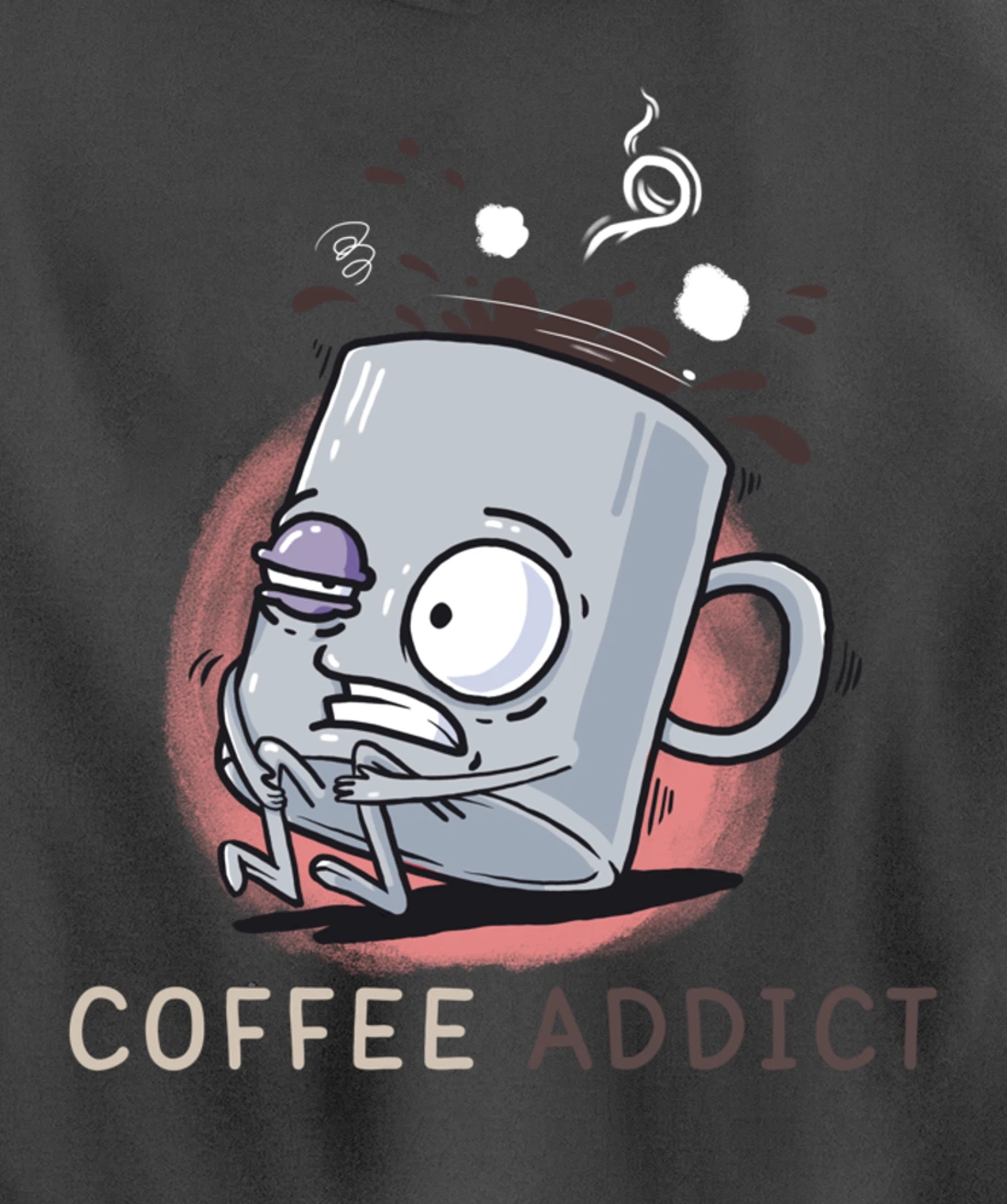 Coffee Addict Funny Coffee Lover Daily Dose Of Cafeiene Pullover Hoodie
