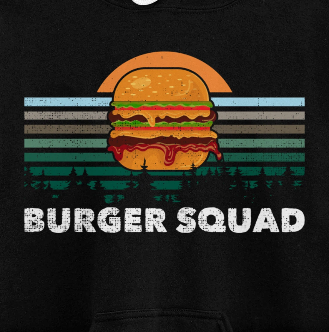 Cheeseburger Foodie Lover Team Hamburger Burger Squad Pullover Hoodie