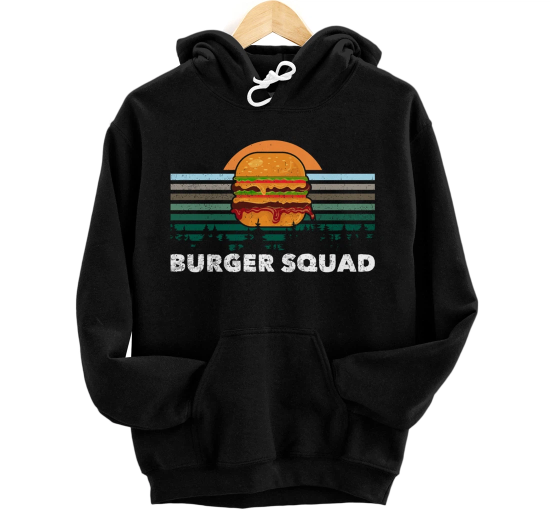 Cheeseburger Foodie Lover Team Hamburger Burger Squad Pullover Hoodie