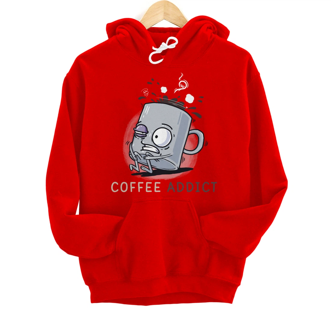 Coffee Addict Funny Coffee Lover Daily Dose Of Cafeiene Pullover Hoodie