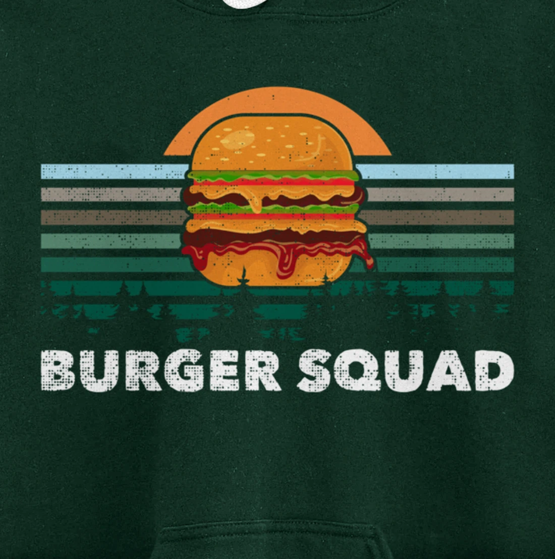 Cheeseburger Foodie Lover Team Hamburger Burger Squad Pullover Hoodie