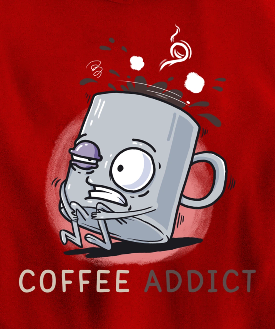 Coffee Addict Funny Coffee Lover Daily Dose Of Cafeiene Pullover Hoodie