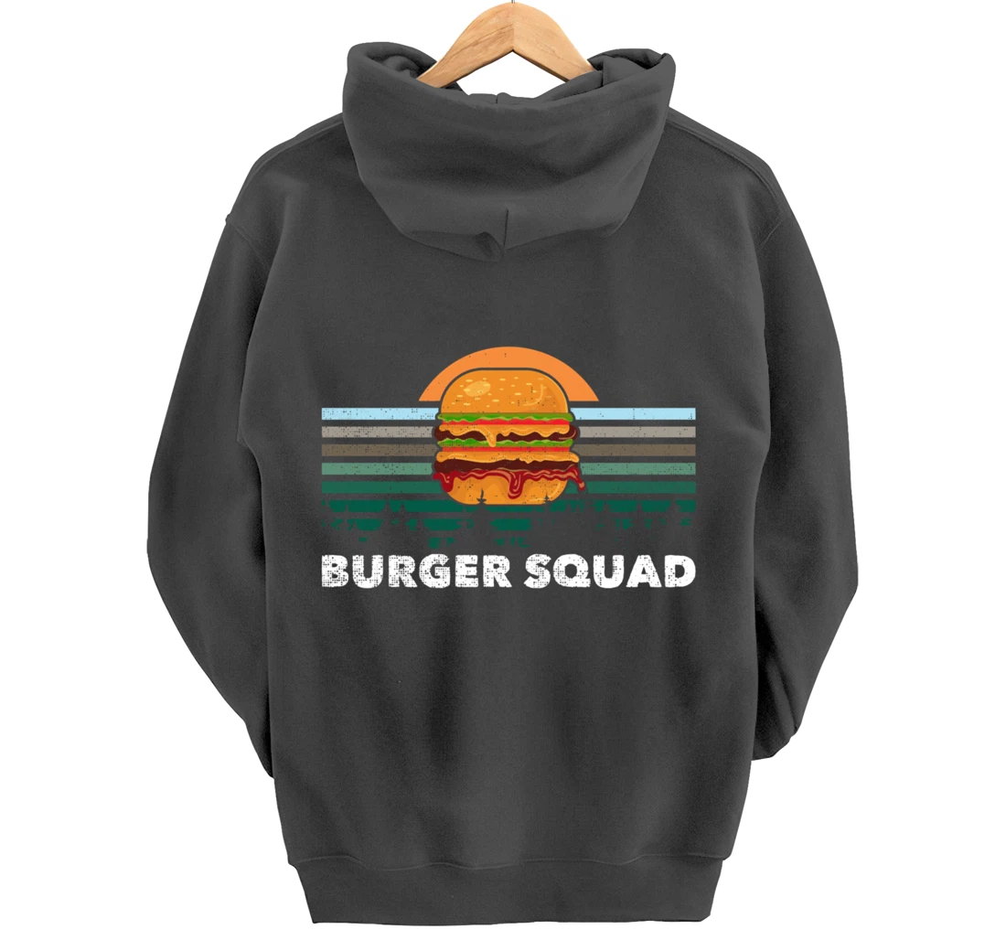 Cheeseburger Foodie Lover Team Hamburger Burger Squad Pullover Hoodie
