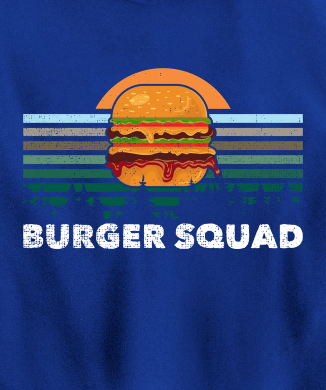 Cheeseburger Foodie Lover Team Hamburger Burger Squad Pullover Hoodie
