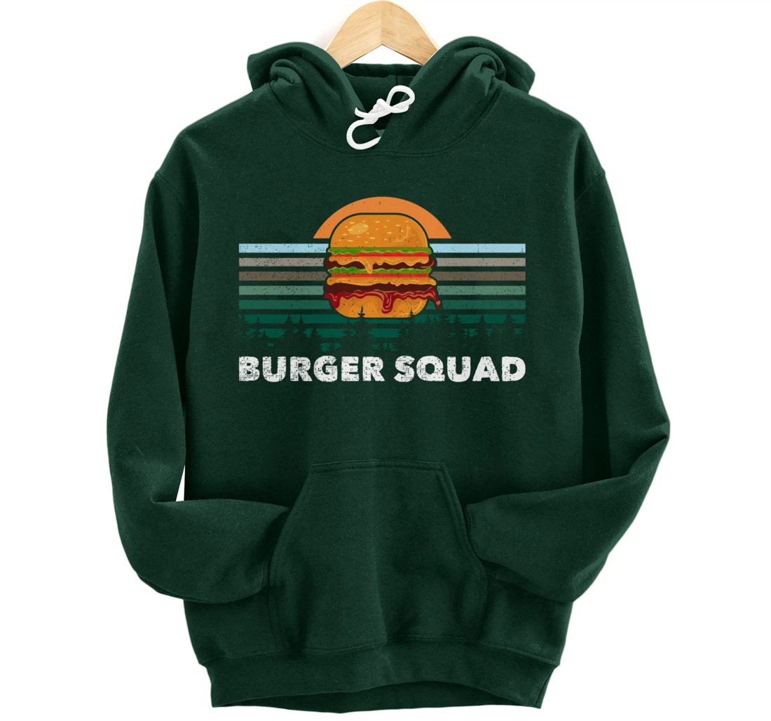 Cheeseburger Foodie Lover Team Hamburger Burger Squad Pullover Hoodie
