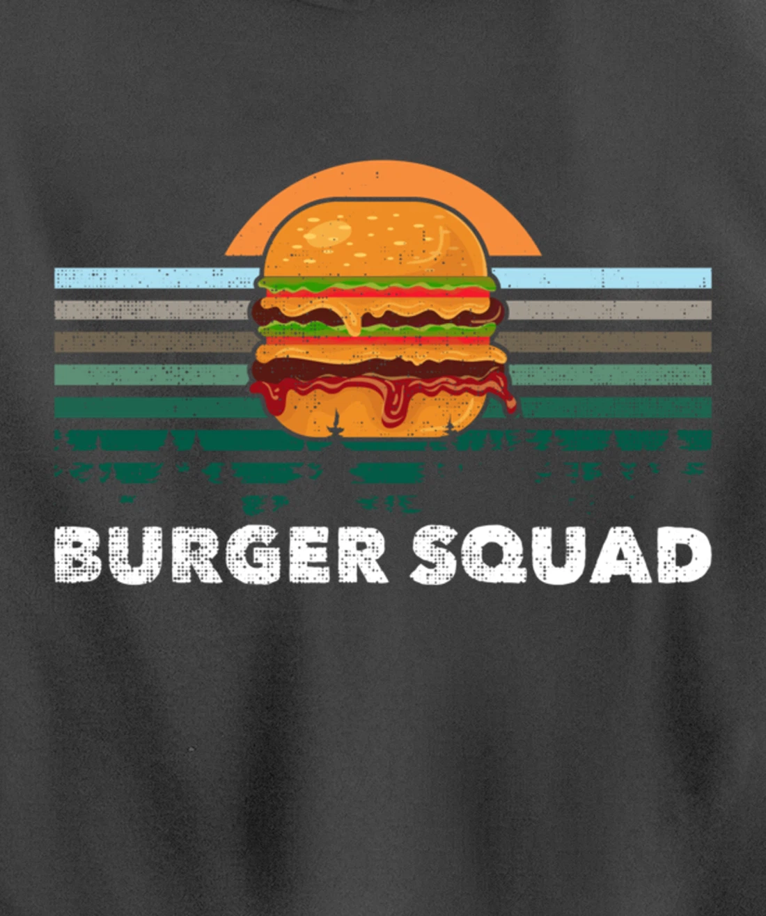 Cheeseburger Foodie Lover Team Hamburger Burger Squad Pullover Hoodie