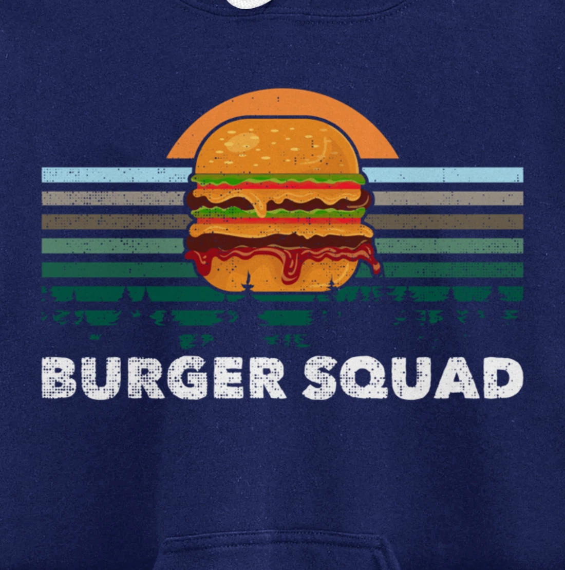 Cheeseburger Foodie Lover Team Hamburger Burger Squad Pullover Hoodie