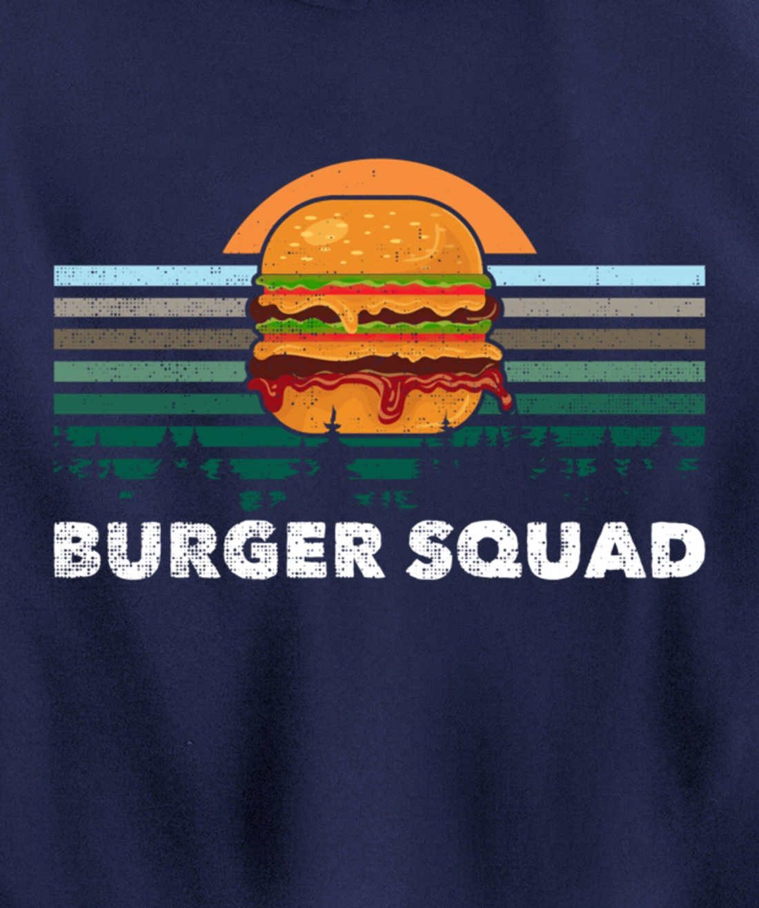 Cheeseburger Foodie Lover Team Hamburger Burger Squad Pullover Hoodie