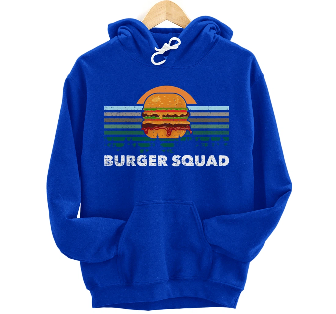 Cheeseburger Foodie Lover Team Hamburger Burger Squad Pullover Hoodie