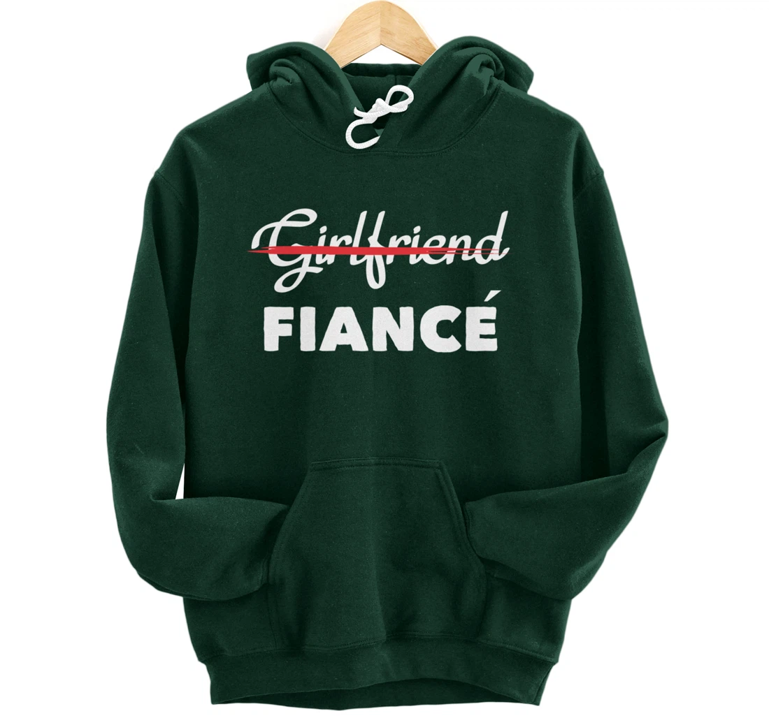 Girlfriend Fiancee Engagement Party Bride Bachelorette Pullover Hoodie