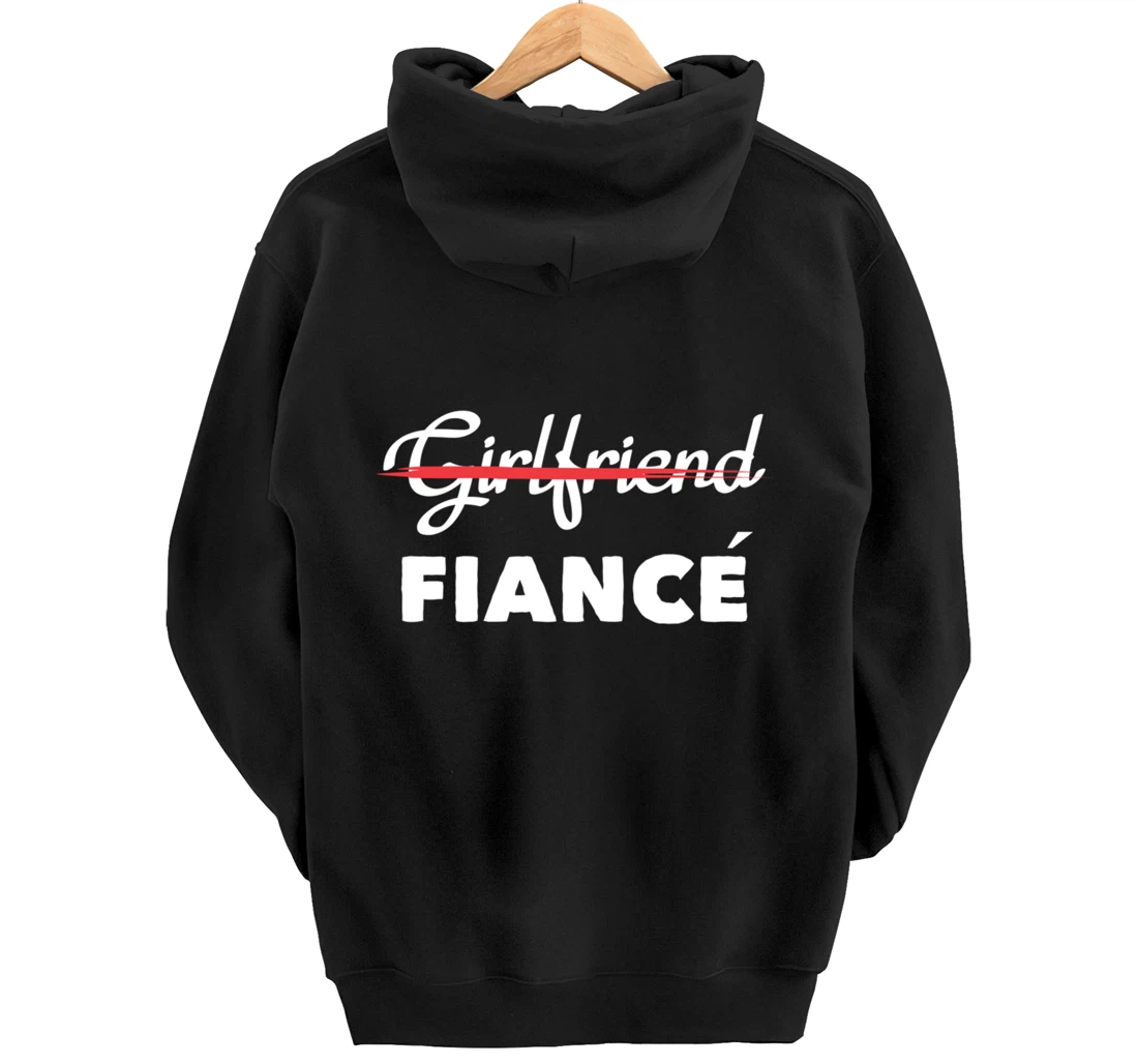 Girlfriend Fiancee Engagement Party Bride Bachelorette Pullover Hoodie
