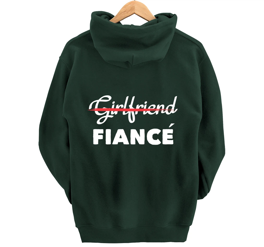 Girlfriend Fiancee Engagement Party Bride Bachelorette Pullover Hoodie