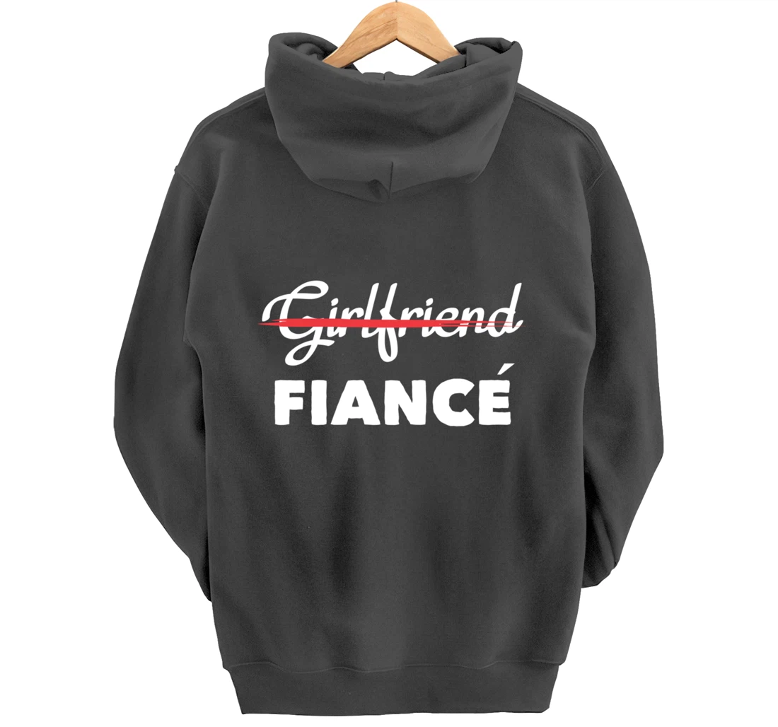 Girlfriend Fiancee Engagement Party Bride Bachelorette Pullover Hoodie
